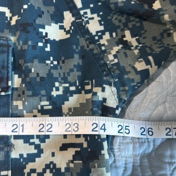 Navy Camouflage Digital Print Jacket Large Regular - Picture 8 of 9